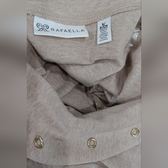 Rafaella Women's Top Heather Brown Beaded Boat Neck 3/4 Sleeve Pullover PS - Picture 5 of 8